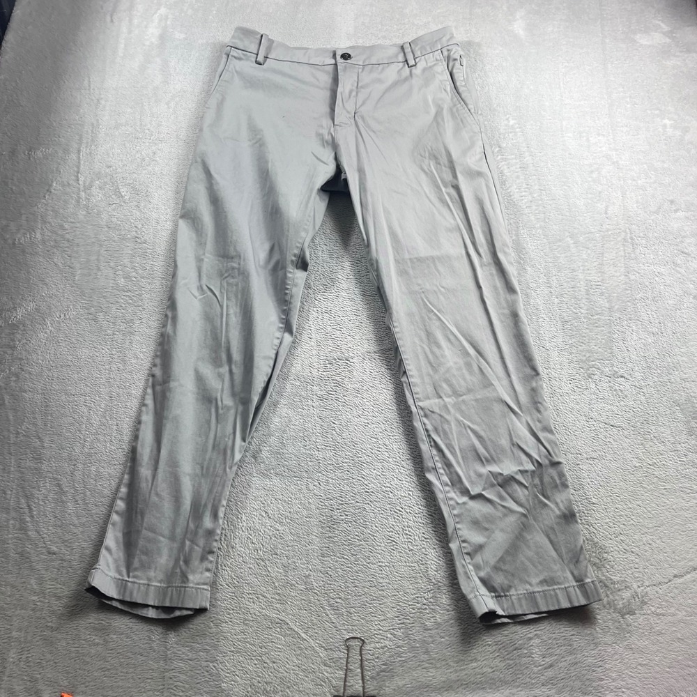 Birddogs Mens Grey Lined Khaki Pants Size 30x28 Stretch Chino Boomsticks